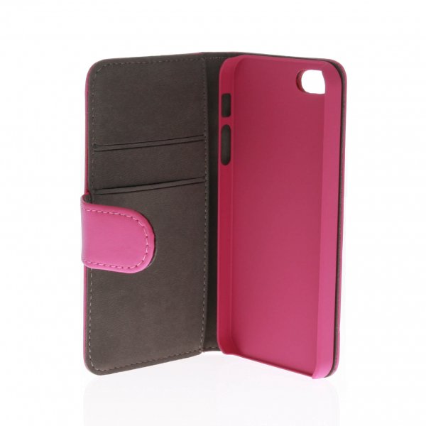Gear iPhone 5/5S/SE 2016 Etui med to Kortlommer Rosa