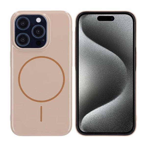 iPhone 15 Pro Cover TPU MagSafe Blank Guld