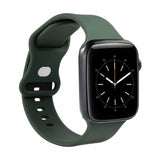 Gear Apple Watch 38/40/41/42mm Rem Silikone Olivengrøn