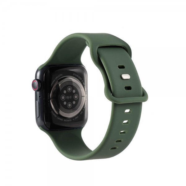 Gear Apple Watch 38/40/41/42mm Rem Silikone Olivengrøn