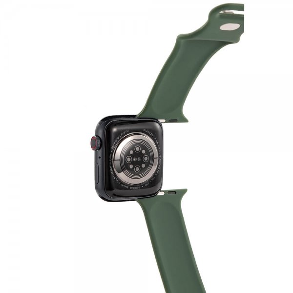 Gear Apple Watch 38/40/41/42mm Rem Silikone Olivengrøn