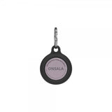 Onsala Apple AirTag Holder i Silikone med Nøglering Sort