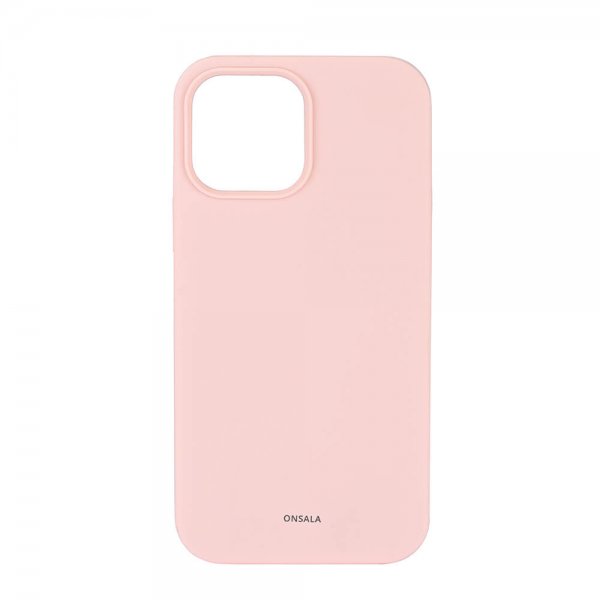 Onsala iPhone 13 Pro Max Cover Silikone Kridt Pink