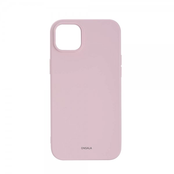 Onsala iPhone 14 Plus Cover Silikone Chalk Pink