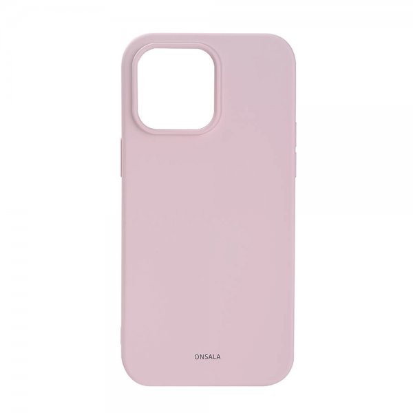 Onsala iPhone 14 Pro Max Cover Silikone Chalk Pink