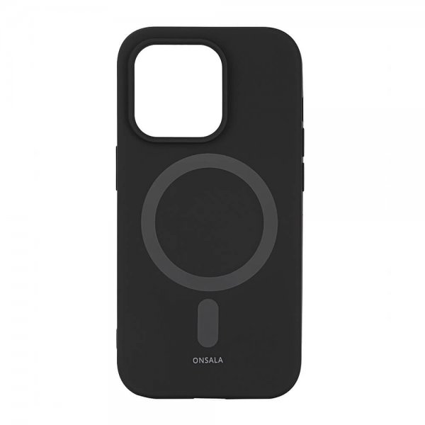 Onsala iPhone 14 Pro Cover MagSeries Silicone Sort