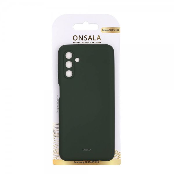 Onsala Samsung Galaxy A13 5G/Galaxy A04s Cover Silikone Olivengrøn