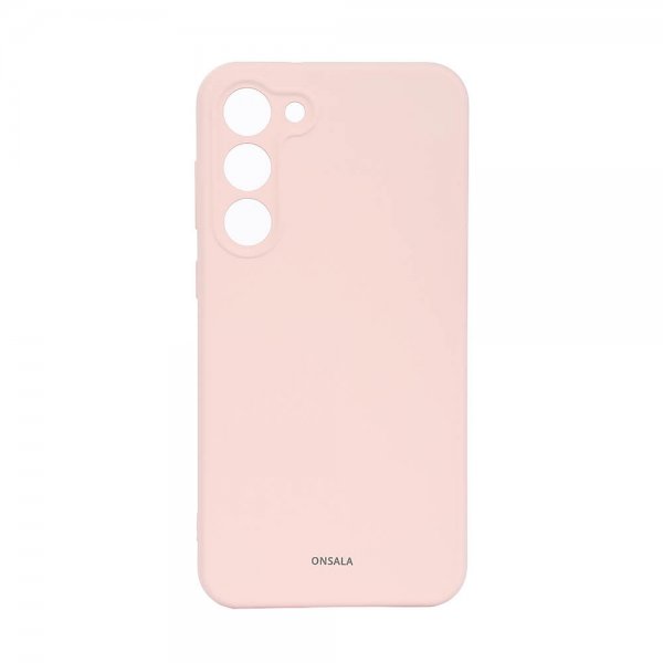 Onsala Samsung Galaxy S23 Plus Cover Silikone Chalk Pink