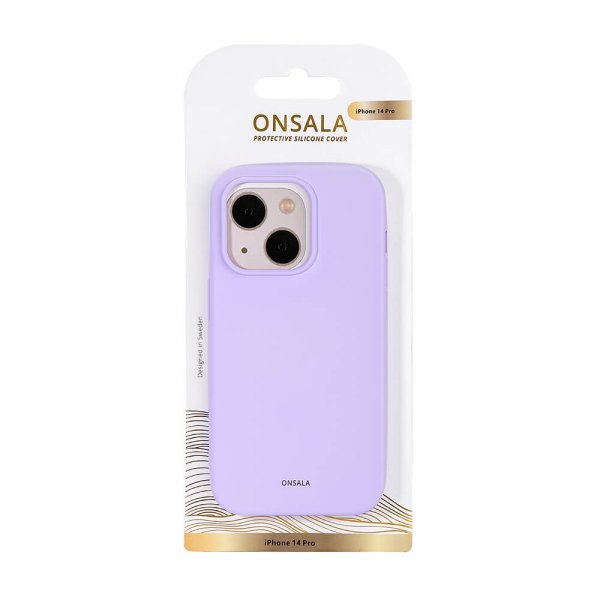 Onsala iPhone 14 Pro Cover Silikone Lilla
