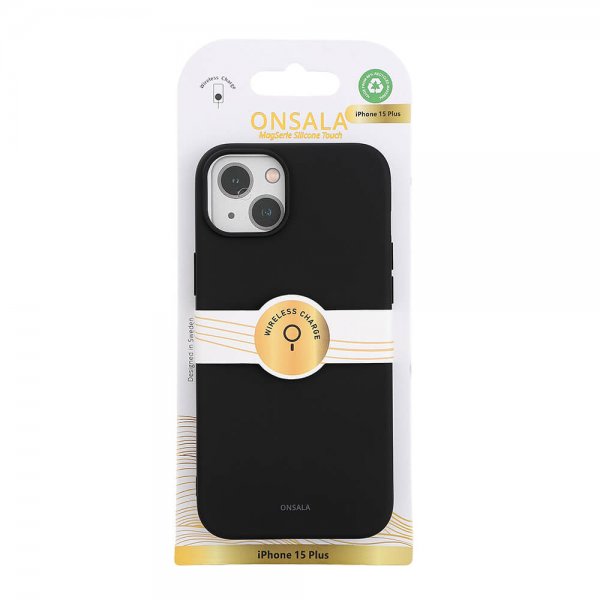 Onsala iPhone 15 Plus Cover Silicone Touch MagSeries Sort