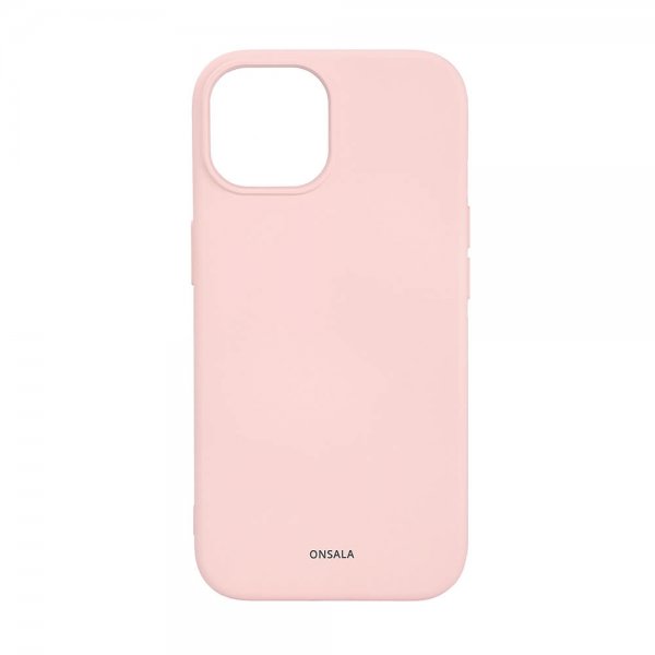 Onsala iPhone 15 Cover Silikone Touch MagSeries Chalk Pink