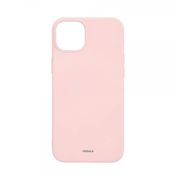 Onsala iPhone 15 Plus Cover Silikone Touch MagSeries Chalk Pink