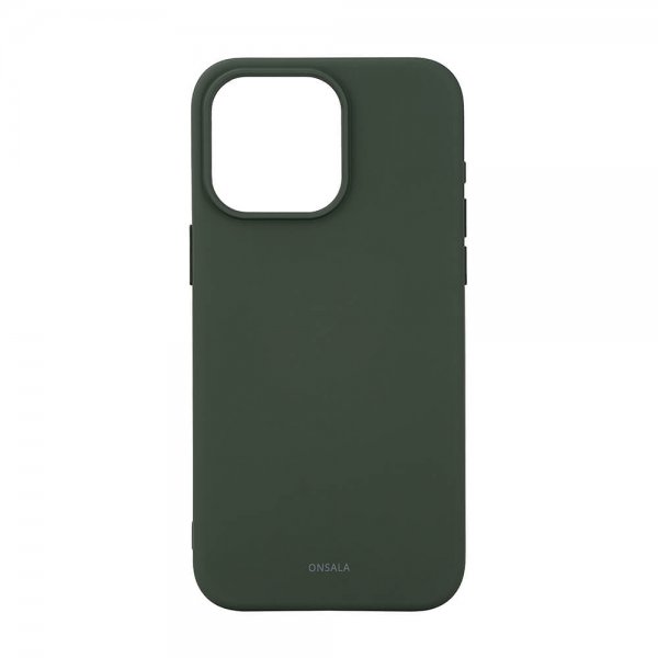 Onsala iPhone 15 Pro Max Cover Silicone Touch MagSeries Olivengrøn