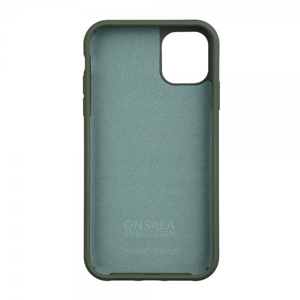 Onsala iPhone 11 Cover Silikonefornemmelse Olive Green