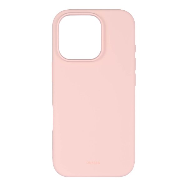 Onsala iPhone 16 Pro Cover Silikonefornemmelse Chalk Pink