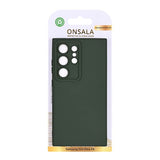 Onsala Samsung Galaxy S24 Ultra Cover Silikonefornemmelse Olive Green