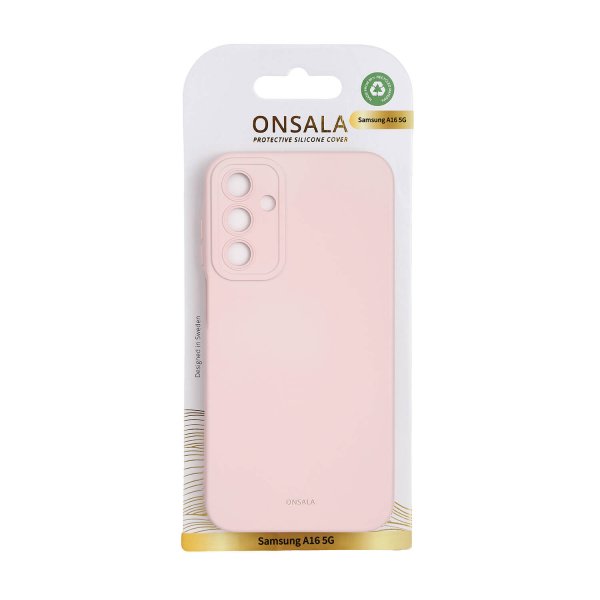 Onsala Samsung Galaxy A16 Cover Silikone Chalk Pink