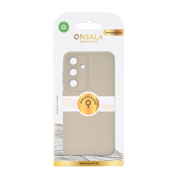 Onsala Samsung Galaxy S25 Cover Silikonefølelse Beton