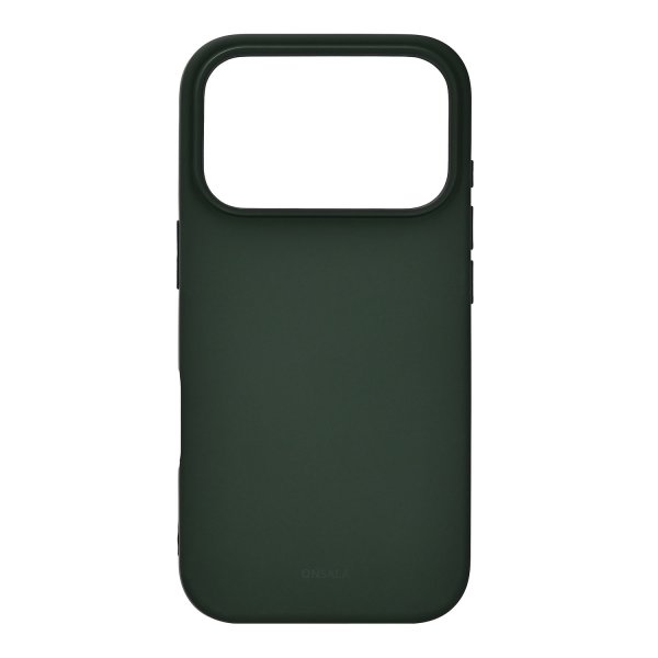 Onsala iPhone 17 Pro Cover Silikonefornemmelse Olivengrøn