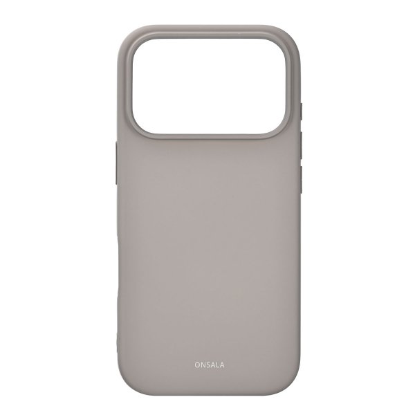 Onsala iPhone 17 Pro Cover Silikonefølelse Concrete
