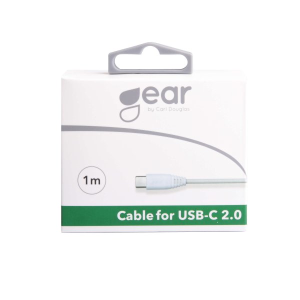 Gear Ladekabel USB-A til USB-C 1m Hvid