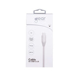 Gear Ladekabel USB-A til USB-C 2m Hvid