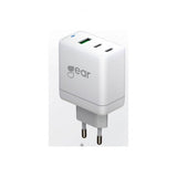 Gear Oplader GAN 2xUSB-C + 1xUSB-A PD/PPS 65W Hvid
