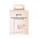 Gear Oplader 1xUSB-C PD/PPS 25W Kabel USB-C-USB-C 1m