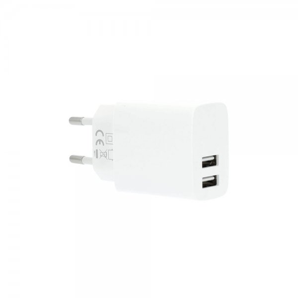 Gear Oplader 2xUSB-A 3.4A Hvid
