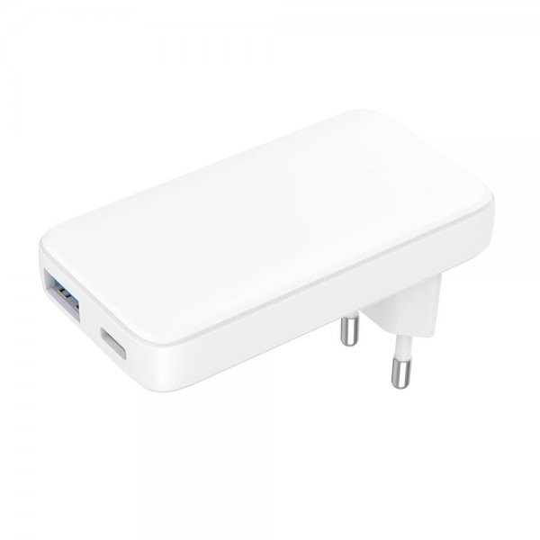 Gear Oplader Flat PD/PPS Travel Charger 36W + QC 18W Hvid