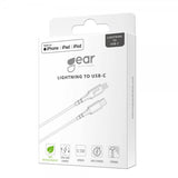Gear Kabel Lightning til USB-C MFI 0.5m Hvid