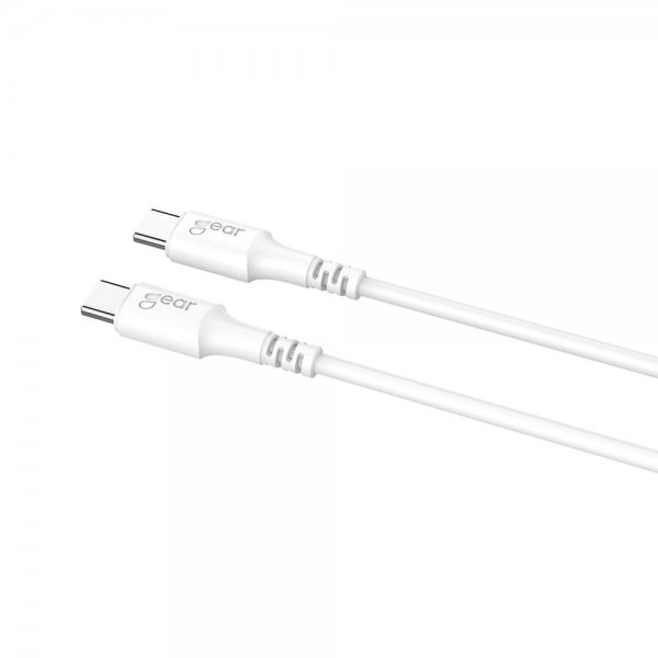 Gear USB-C til USB-C kabel 0,5m Hvid