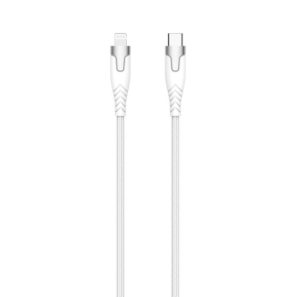Gear Kabel Kevlar USB-C til Lightning 1.5m Hvid