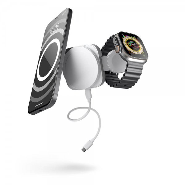 Zens 2-i-1 MagSafe + Watch rejseoplader
