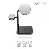 Zens 4-i-1 MagSafe/Watch trådløs ladestation Sort
