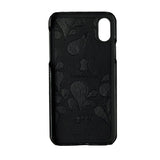 Onsala iPhone X/Xs Cover Ægte Læder Sort