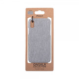 Onsala iPhone X/Xs Cover Tekstil Grå