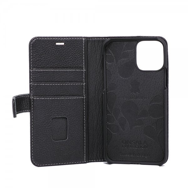 Onsala iPhone 11 Pro Etui Ægte Læder Sort