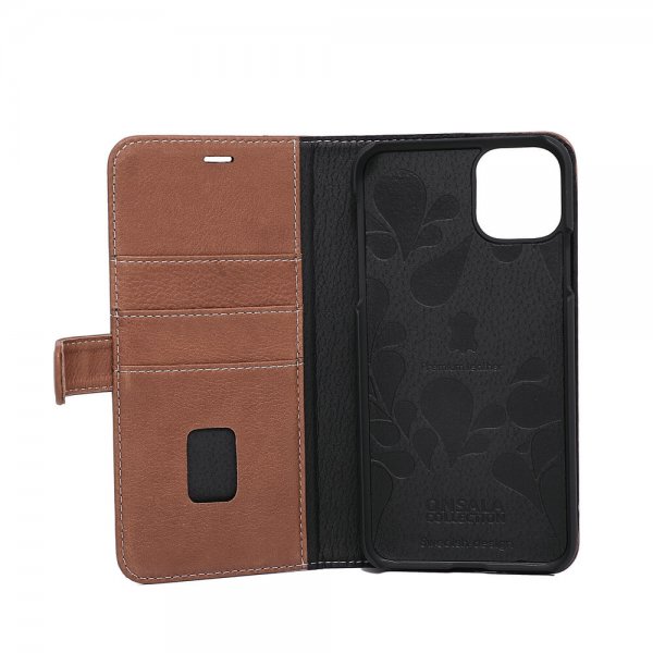 Onsala iPhone 11 Pro Max Etui Ægte Læder Brun
