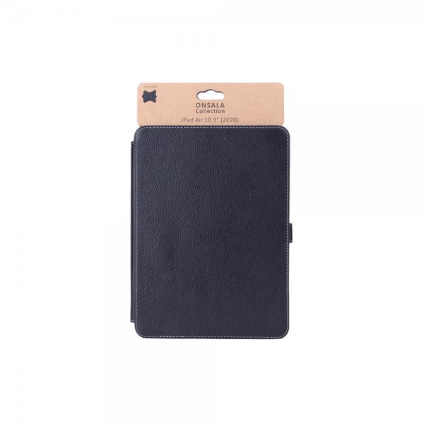 Onsala iPad Air 10.9 (gen 4/5) Etui Ægte Læder Sort