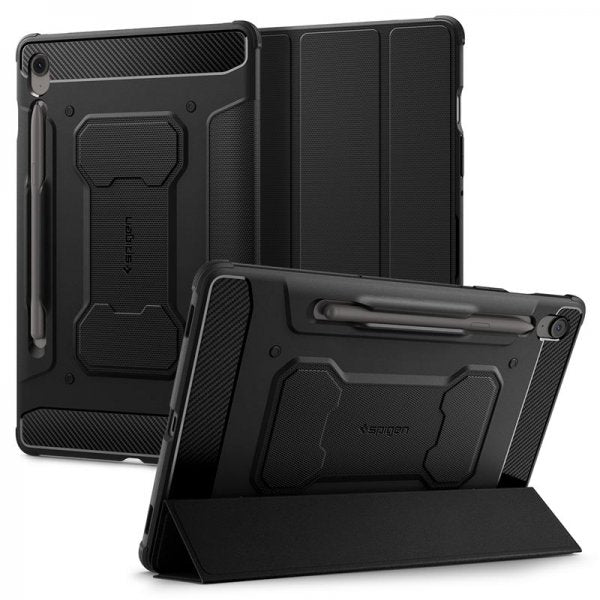 Spigen Samsung Galaxy Tab S10 FE Cover Rugged Armor Pro Mat Sort