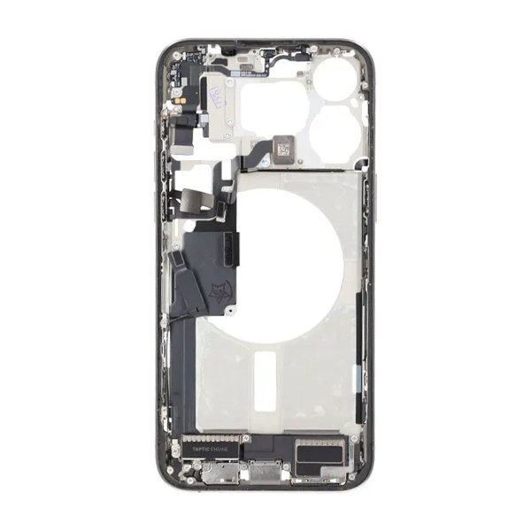 Midterramme med smådele til iPhone 15 Pro Max - Naturlig Titanium OEM