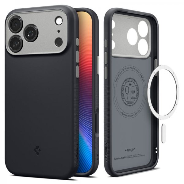 Spigen iPhone 17 Pro Max Cover Nano Pop MagFit Black Sesame