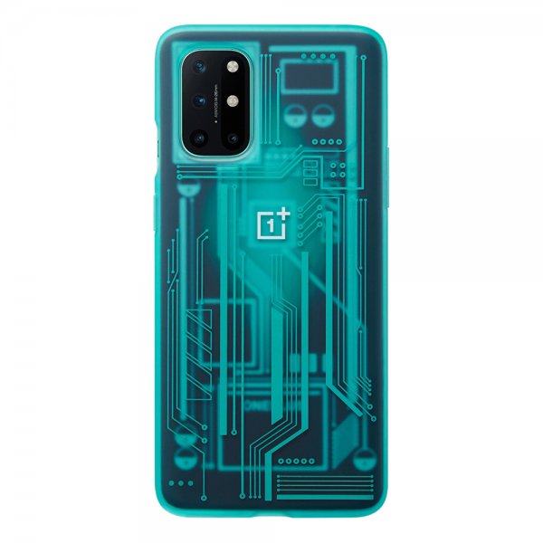 OnePlus Original 8T Cover Quantum Bumper Case Cyborg Cyan