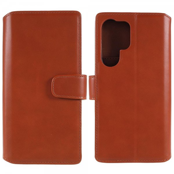 Nordic Covers Samsung Galaxy S22 Ultra Cover Essential Leather Maple Brown