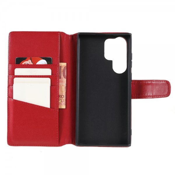 Nordic Covers Samsung Galaxy S22 Ultra Cover Essential Leather Poppy Red