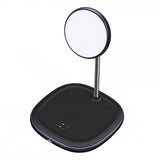 Baseus Trådløs Oplader med Hurtigoplader Swan MagSafe 20W Sort