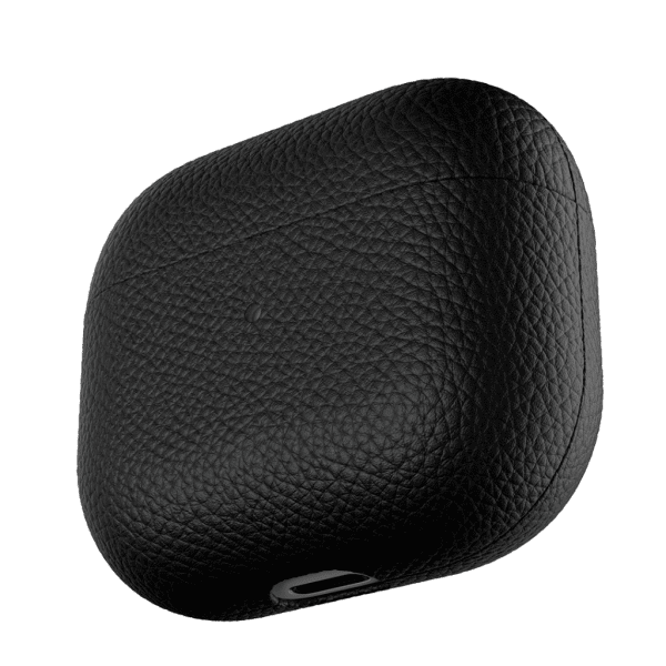 KeyBudz PodSkinz Artisan Series AirPods 3 Etui Ægte Læder Sort