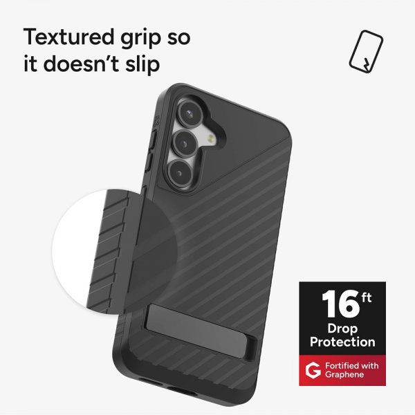 ZAGG Samsung Galaxy S25 Cover Denali Kickstand Sort