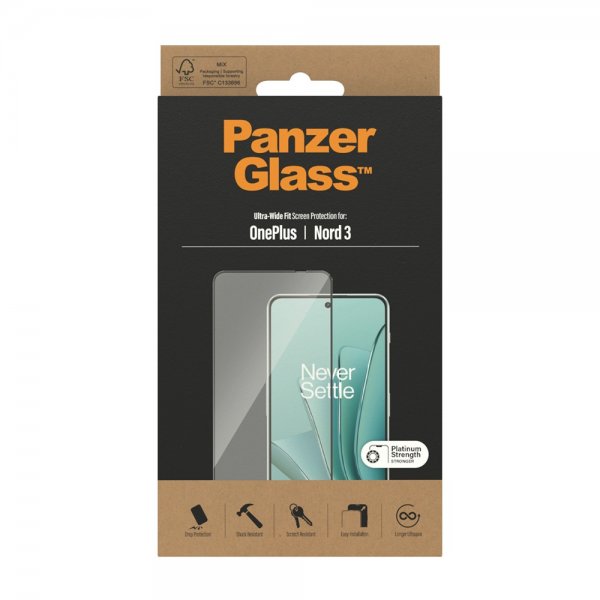 PanzerGlass OnePlus Nord 3 Skærmbeskyttelse Ultra-Wide Fit